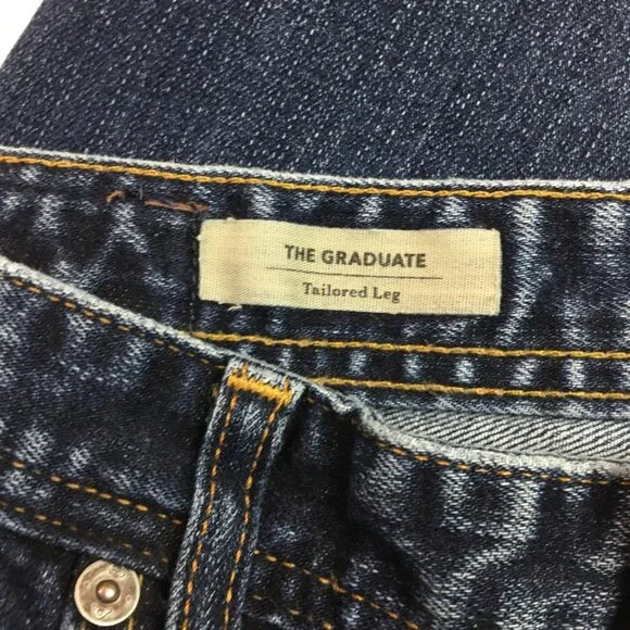 AG Adriano Goldschmied Graduate Tailored Leg Jeans Mens 31x34 Dark Wash